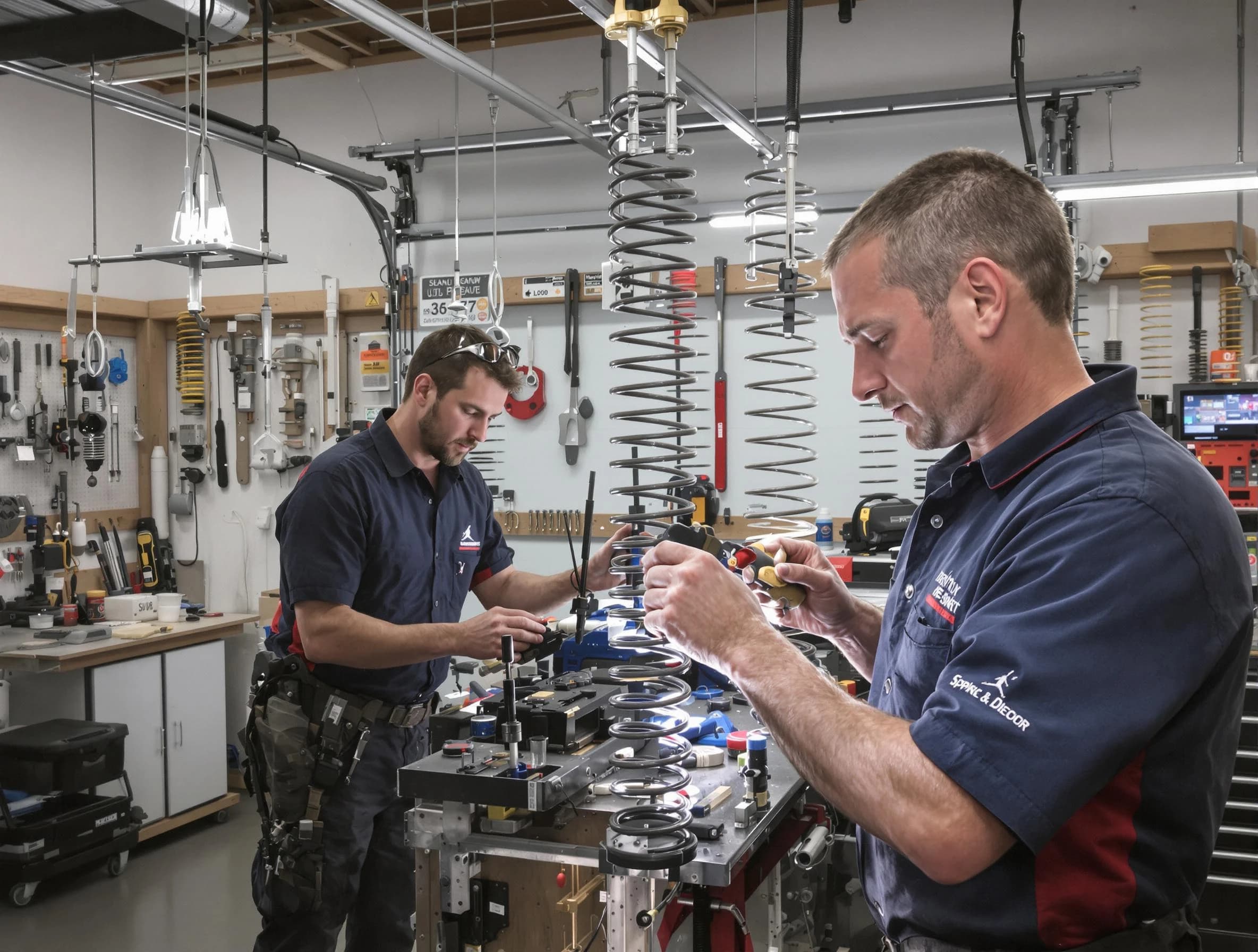 Garage door spring repair service by Coolidge Garage Door Repair in Coolidge